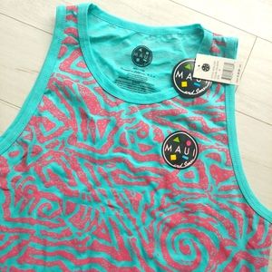 MAUIandSons NEW Cookie Logo Print Tank Top